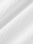Women's White Square Neck Puff Sleeves High Quality Cotton Short Blouse Shirt