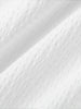 Women's White Square Neck Puff Sleeves High Quality Cotton Short Blouse Shirt