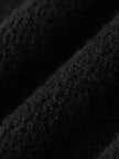 Black wool sweater shirt