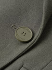 Women's Gray Peak Lapel Double Breasted Blazer Jacket 5DA213731