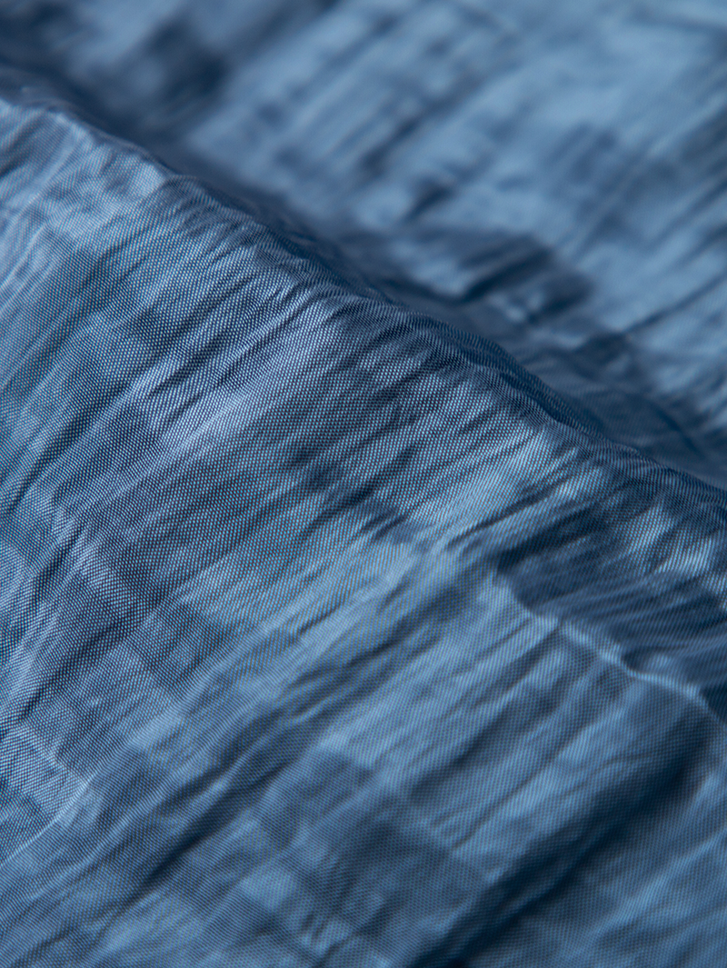 Robe mi-longue bleu aqua brillante