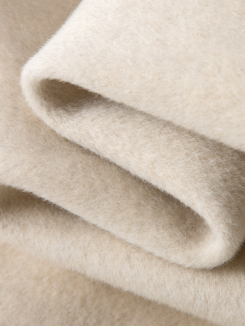 Beige wool coat