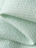 Women's Mint Green V Neck Short Sleeves Lyocell Knit Top