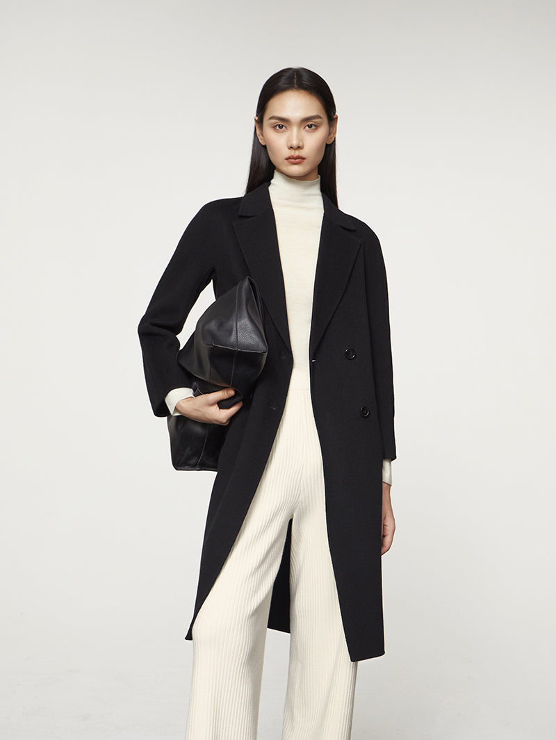 Women's Noir Round Neck Stripe Knitted Vest