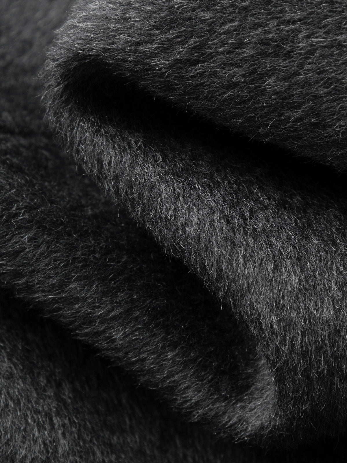 Wool-Mohair Double-Breasted Short Coat