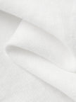 White linen shorts