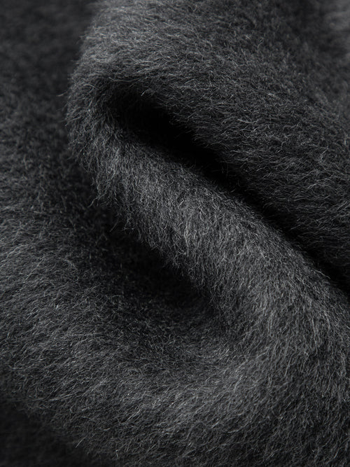 Charger l'image 1 dans la galerie. Close-up of dark gray fabric texture