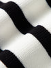 Women's White Round Neck Short Sleeves Buttons Knit Top