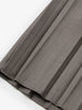 Women's Gray Wool Pleated Design Long Skirt 5F124S881