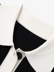 Black dress with white collar