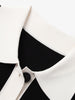 Black dress with white collar