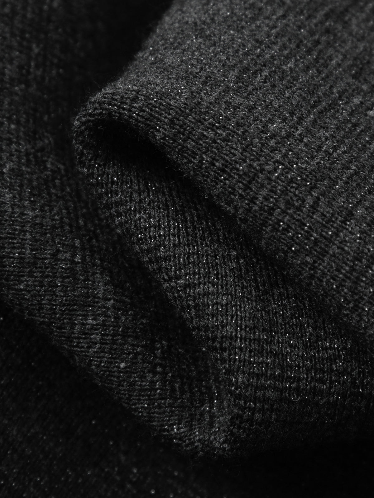 Dark gray casual straight pants with drawstring