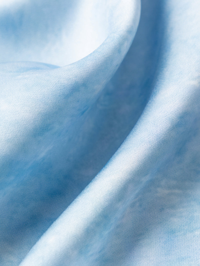 Robe satinée ciel - Collection Capsule