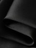 Women's Black Spaghetti Strap Breathable Acetate Slip Dress