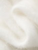 Women's White Casual  Round Neck Cashmere Sweater