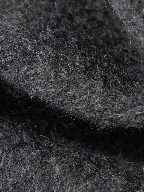 Charger l'image 1 dans la galerie. Women's Extreme Gray Notch Lapel Double Breasted Wool Short Coat