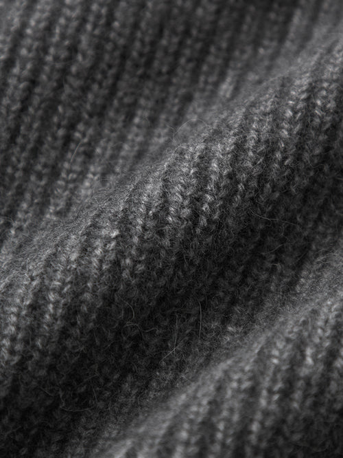 Load image 1 in gallery view. Women's Gray Wide Leg 100% Wool Knitted Pants