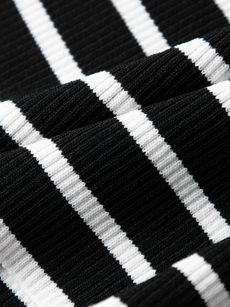 Polo boutonné à rayures