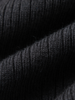 Women's Winter Dark Gray Straight Fit Elastic Waist Wool Skirt