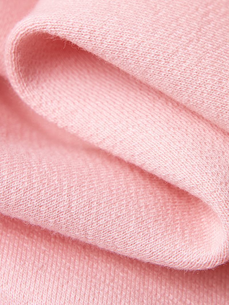 Women's Rose Pink Long Sleeve Knit Sweatershirt