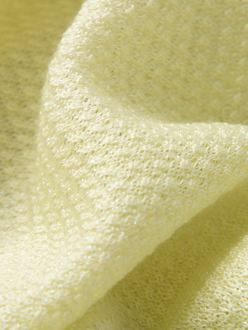 Women's Mustard Yellow Round Neck Short Sleeves Knit Top