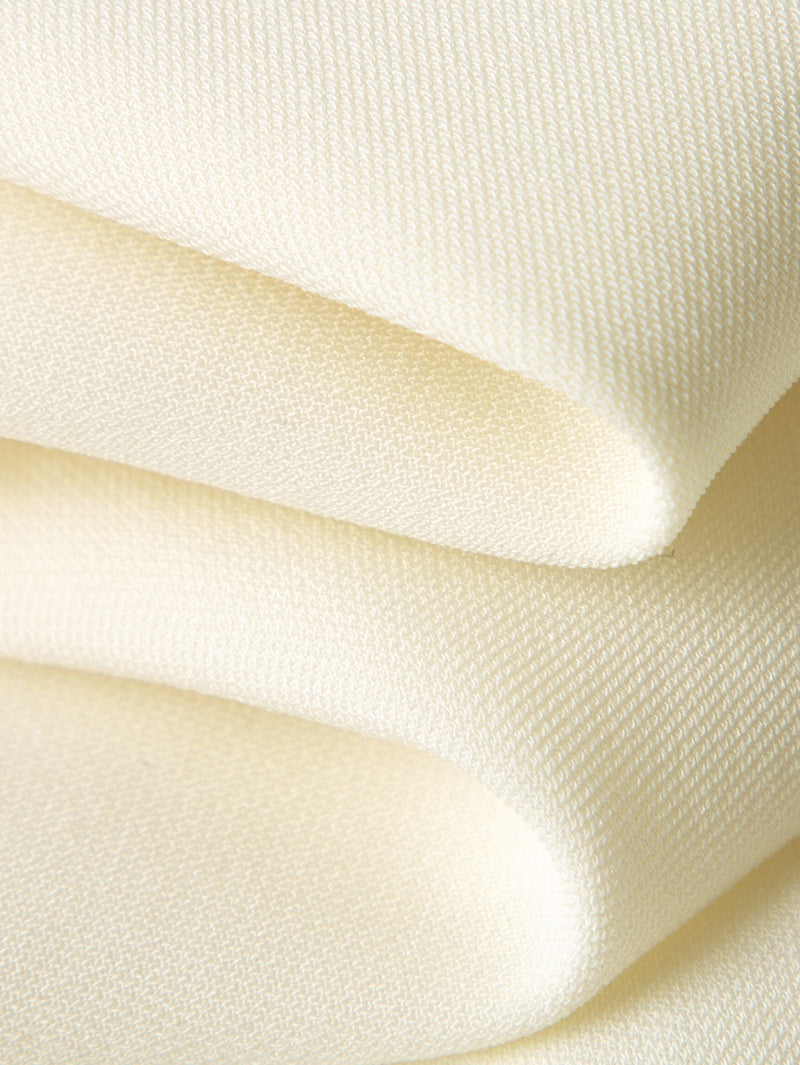 Women's White Acetate Straight Fit High Waist Warp Skirt