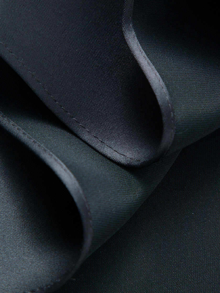 Acetate Side-Slit Midi Skirt