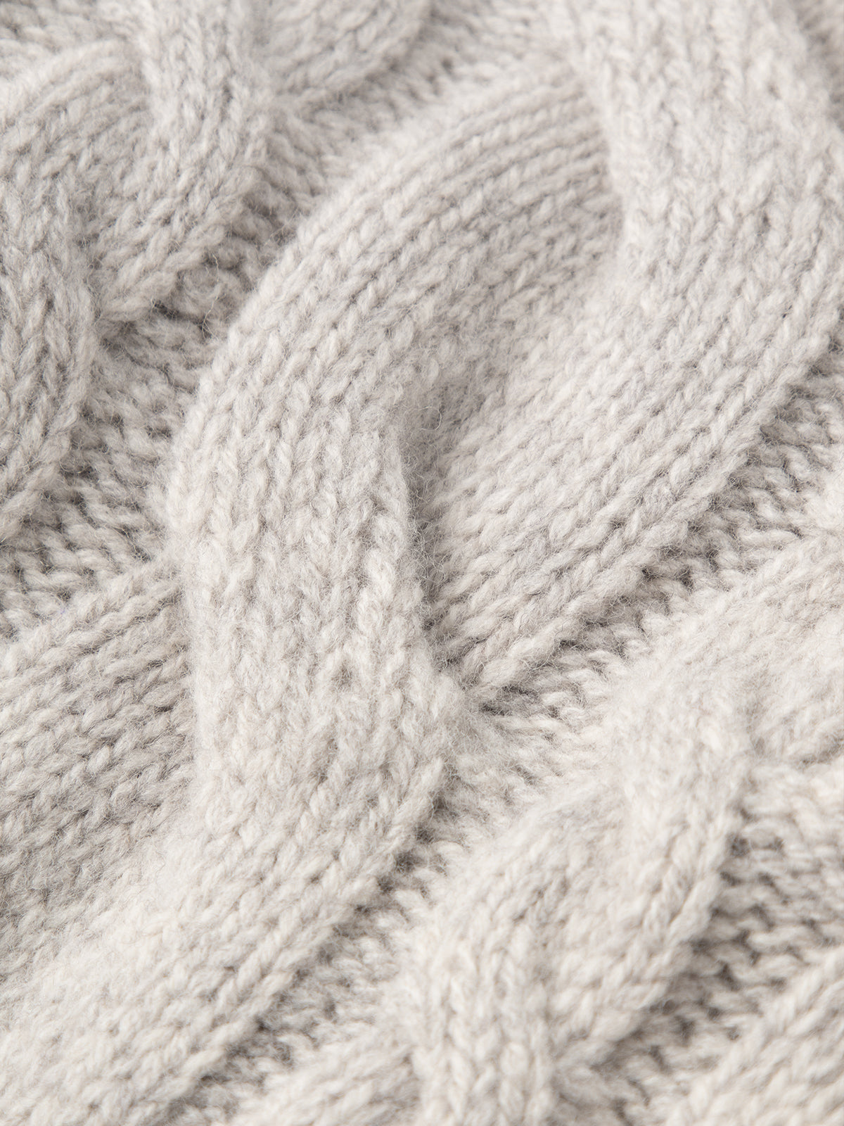 Women's Oatmeal-Colored V Neck 100% Wool Heavy Sweater Cardigan