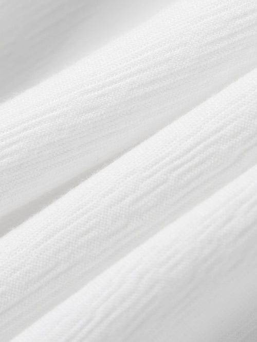 Charger l'image 1 dans la galerie. Women's White V Neck Long Sleeves Shirt