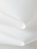 Women's White Classic Collar Long Sleeve 100% Cotton Round Hem Shirt