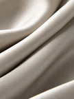 Women's Champagne Brown V Neck Breathable Acetate Slip Dress