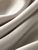 Women's Champagne Brown V Neck Breathable Acetate Slip Dress