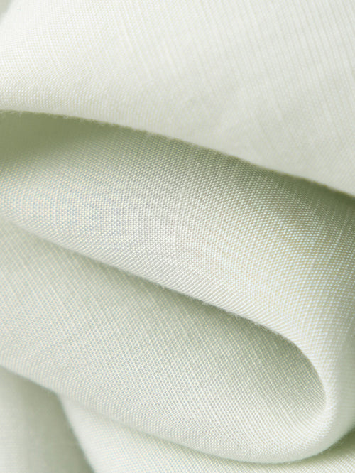 Charger l'image 1 dans la galerie. Women's Light Green Round Neck Puff Sleeve Blouse Top