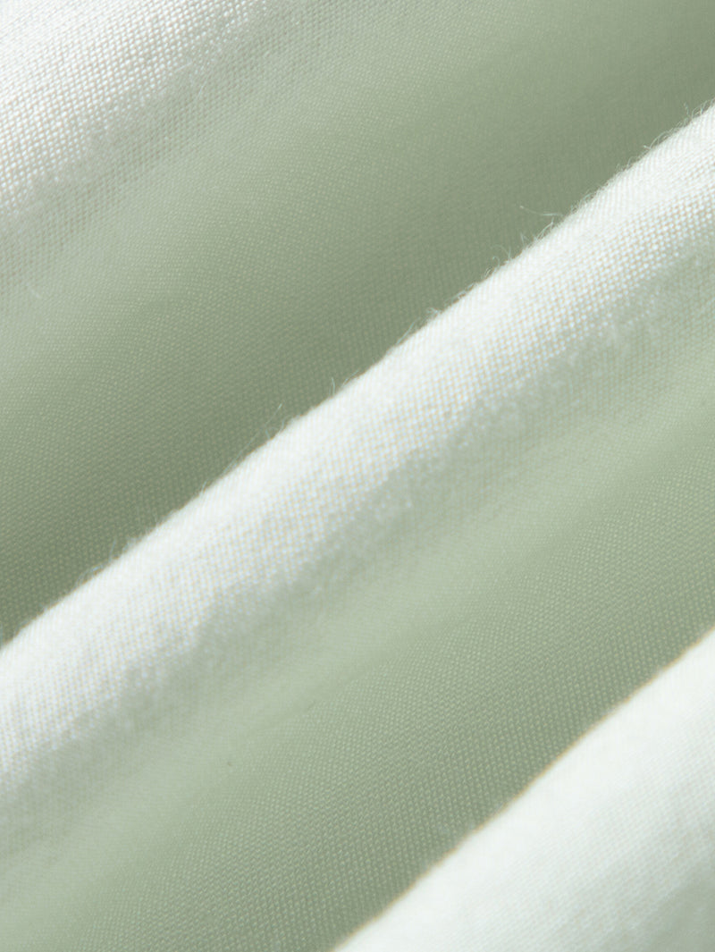 Women's Mint Green V Neck Short Sleeves Pleated Waist Dress