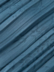 Pleated aqua blue dress