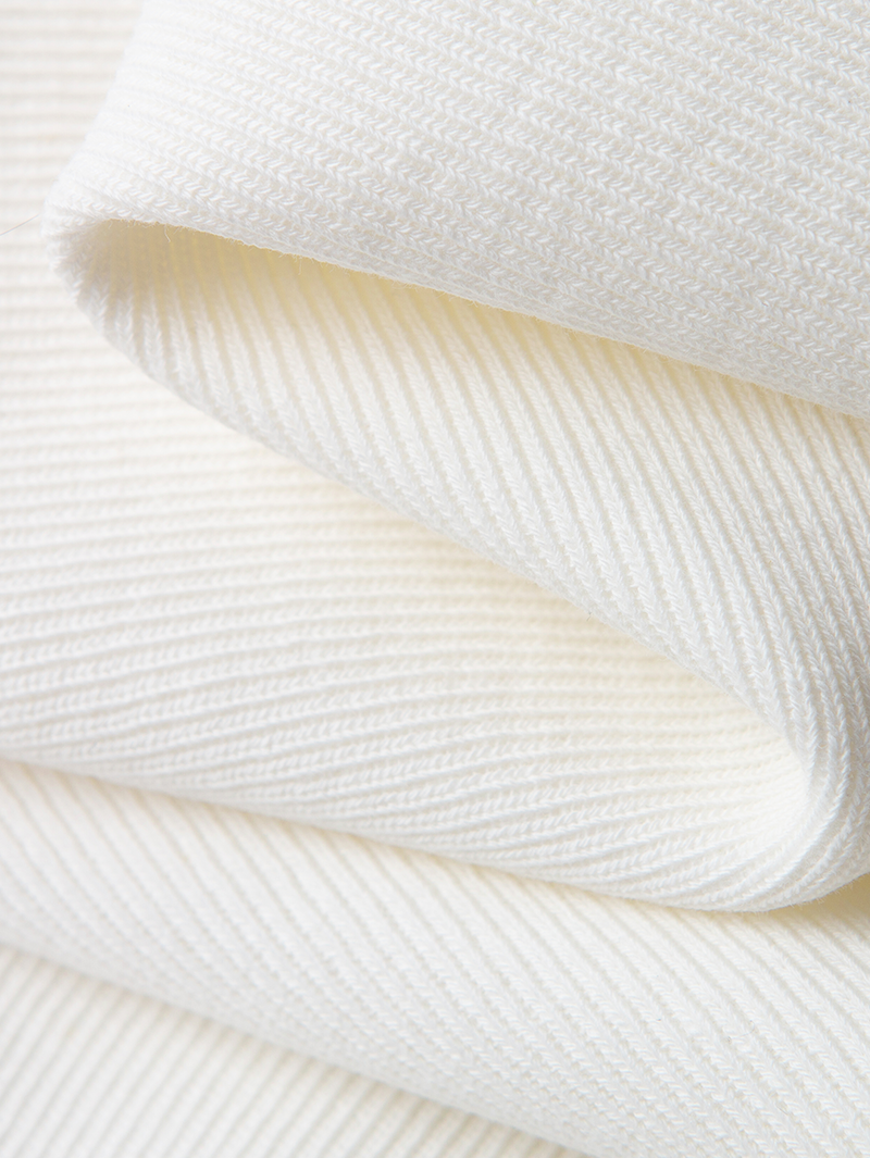 Women's White Corduroy Straight Fit Trousers