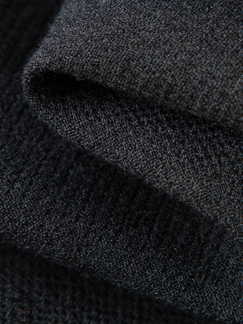 Charger l'image 1 dans la galerie. Women's Gray High Waist 100% Wool Skirt