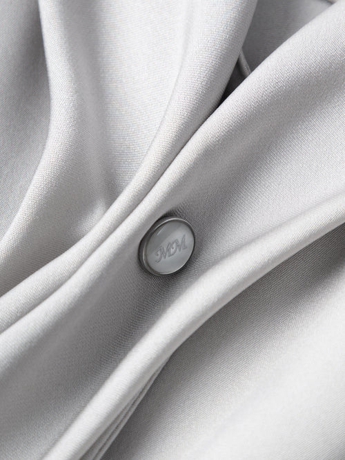 Charger l'image 1 dans la galerie. Tie-Neck Silk Shirt
