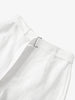 White linen shorts