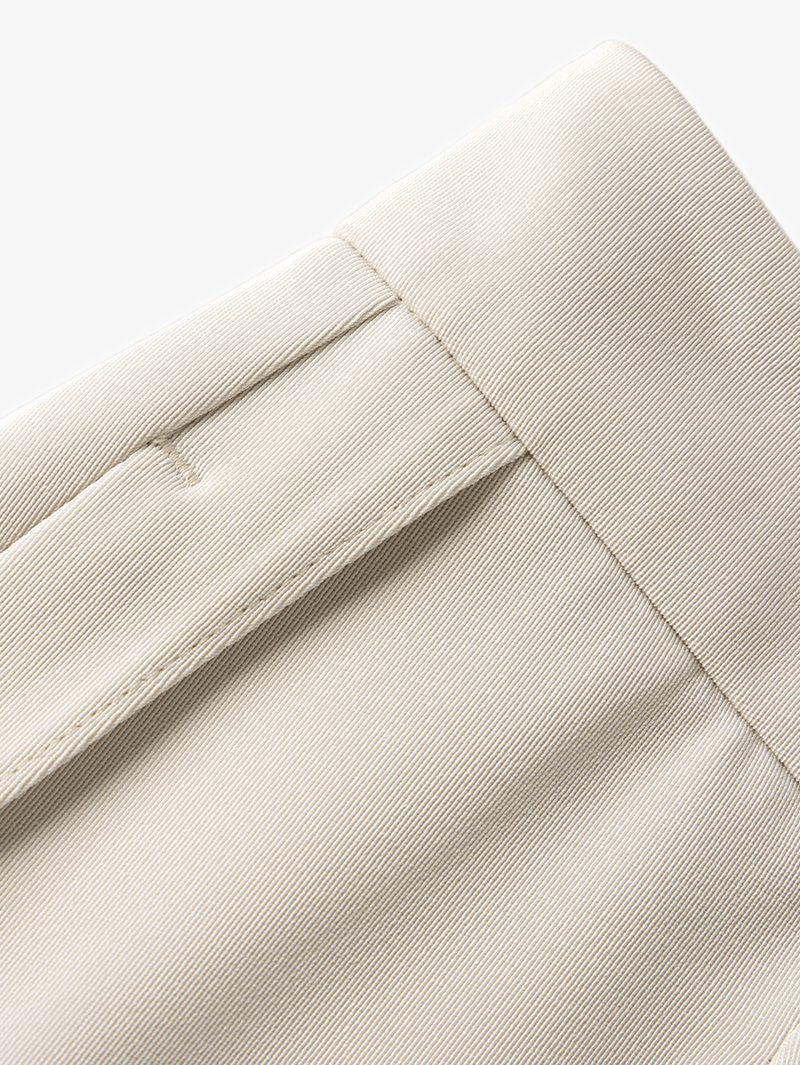 Women's Beige Straight Fit Lightweight Trousers