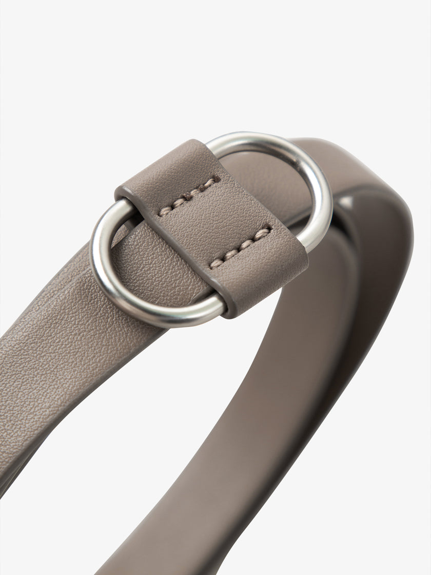 Women's Brown Wool Vest Splicing Cotton Dress