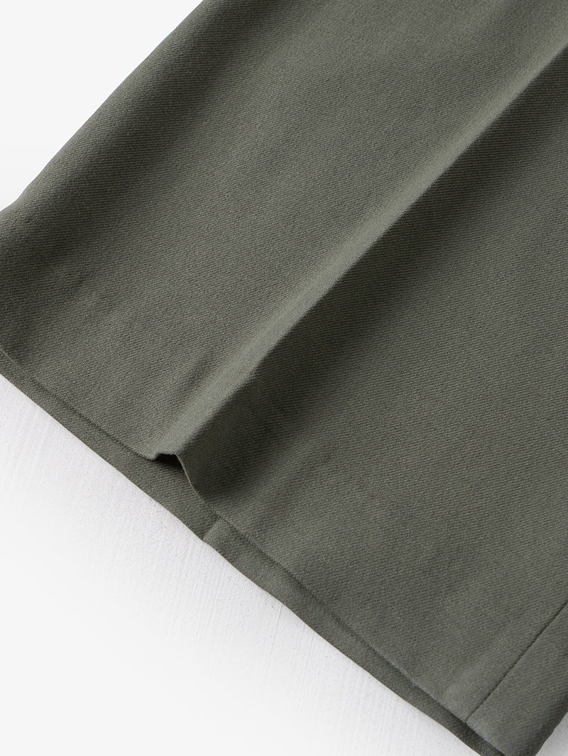 Women's Gray Wide Leg Belted Winter Trousers