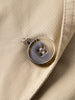 Beige short-sleeved trench coat
