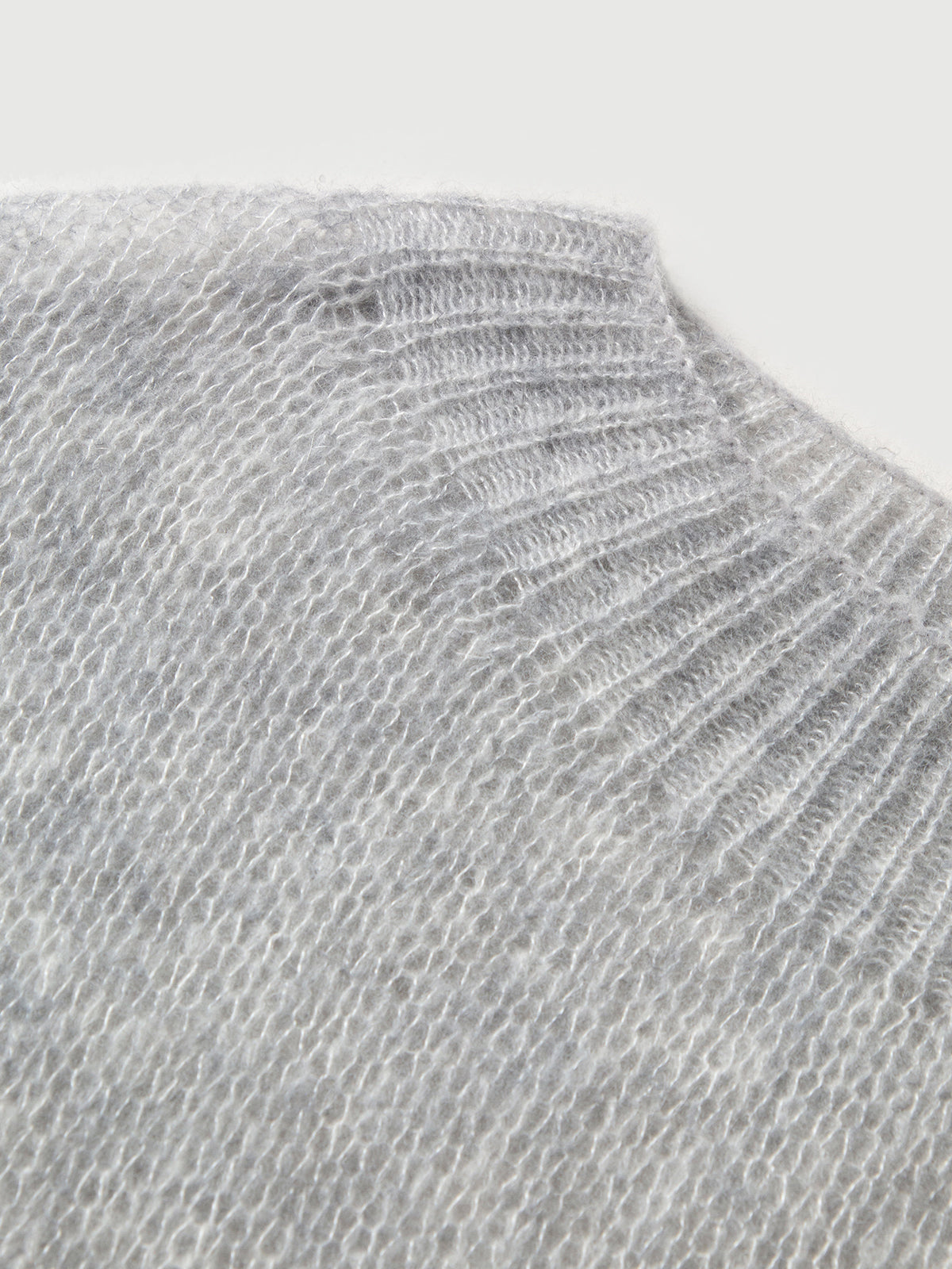 Close-up of gray textured fabric