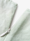 Women's Mint Green V Neck Short Sleeves Pleated Waist Dress