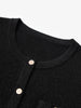 Cardigan en laine noir scintillant