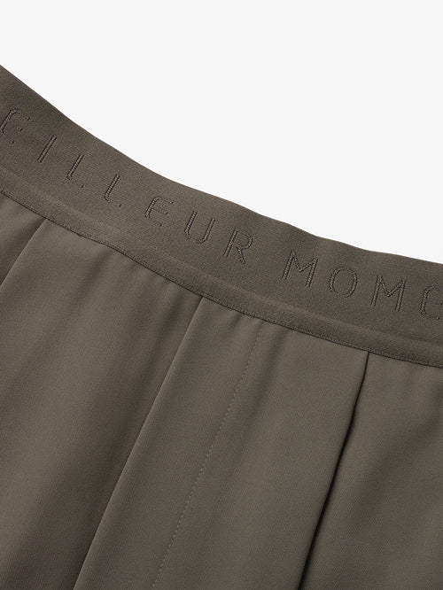 Load image 1 in gallery view. Brown-khaki straight-cut pants