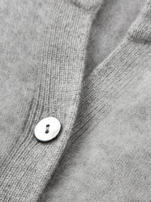 Load image 1 in gallery view. Pure Cashmere Structured-Shoulder Cardigan