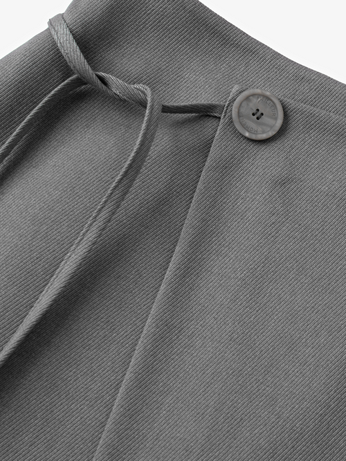 Charger l'image 1 dans la galerie. Jupe grise A-line en laine mi-longue