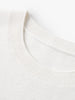 Women's White Stripe Round Neck Sleeveless Knit Sweater Vest Top